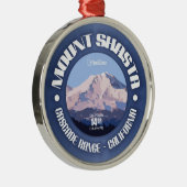 Mount Shasta Silbernes Ornament (Rechts)
