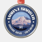 Mount Shasta Silbernes Ornament (Vorne)