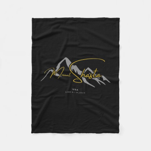 Mount Shasta USA Fleecedecke (Vorderseite)