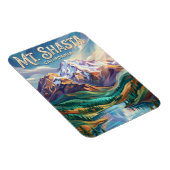 Mount Shasta USA Magnet (Rechte Seite)