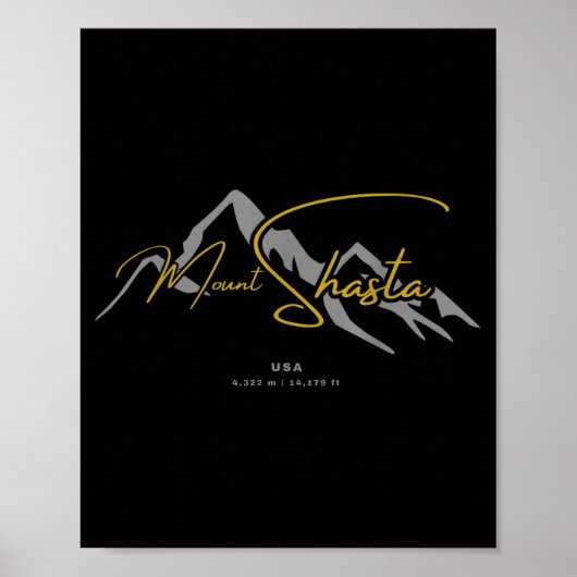 Mount Shasta USA Poster (Vorne)