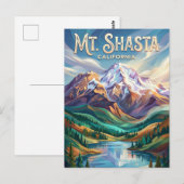 Mount Shasta USA Postkarte (Vorne/Hinten)