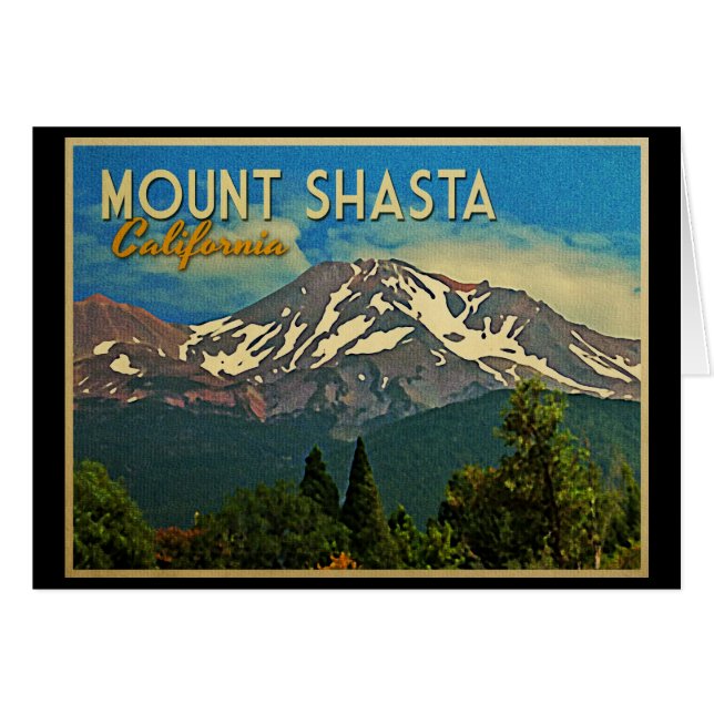 Mount Shasta Vintag (Vorderseite (Horizontal))
