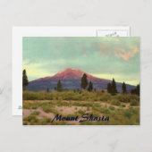 Mount Shasta Vintag Postcard Postkarte (Vorne/Hinten)