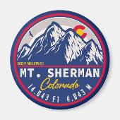 Mount Sherman Colorado - 14er-Wanderung Magnet (Vorne)