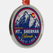 Mount Sherman Colorado - 14er-Wanderung Ornament Aus Metall (Rechts)
