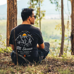 Mount Sherman Colorado 14ers Berg Minimalistisch T-Shirt
