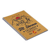 Mount Sherman Colorado 14ers Minimalistisch Notizblock (Rechte Seite)