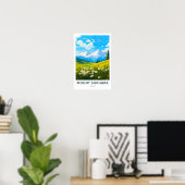 Mount Shkhara Georgia Travel Print Poster (Heimbüro)