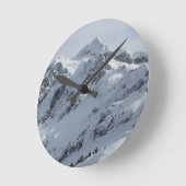 Mount Shuksan 2 Runde Wanduhr (Winkel)