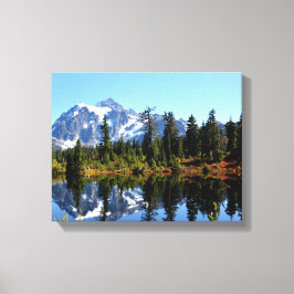 Mount SHuksan auf einem sonnigen Canvas-Druck Leinwanddruck