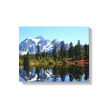 Mount SHuksan auf einem sonnigen Canvas-Druck