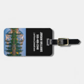 Mount Shuksan gespiegelt im Reflection Lake Gepäckanhänger (Vorderseite horizontal)