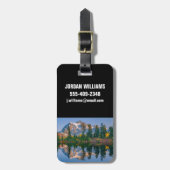 Mount Shuksan gespiegelt im Reflection Lake Gepäckanhänger (Vorderseite vertikal)