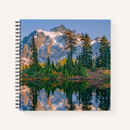 Mount Shuksan gespiegelt im Reflection Lake Notizblock (Vorderseite)