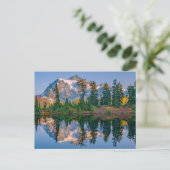 Mount Shuksan gespiegelt im Reflection Lake Postkarte (Stehend Vorderseite)