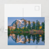Mount Shuksan gespiegelt im Reflection Lake Postkarte (Vorne/Hinten)