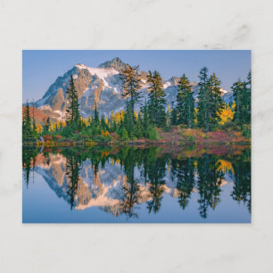 Mount Shuksan gespiegelt im Reflection Lake Postkarte