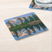 Mount Shuksan gespiegelt im Reflection Lake Rechteckiger Pappuntersetzer (angewinkelt)