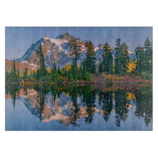 Mount Shuksan gespiegelt im Reflection Lake Schneidebrett (Vorderseite)