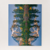 Mount Shuksan mirrored in Reflection Lake Puzzle (Vertikal)