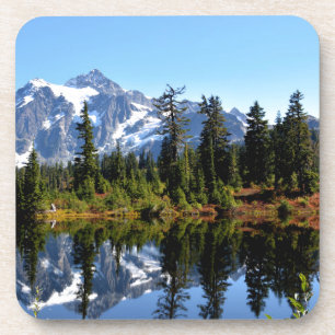 Mount Shuksan on a Sunny Day Untersetzer