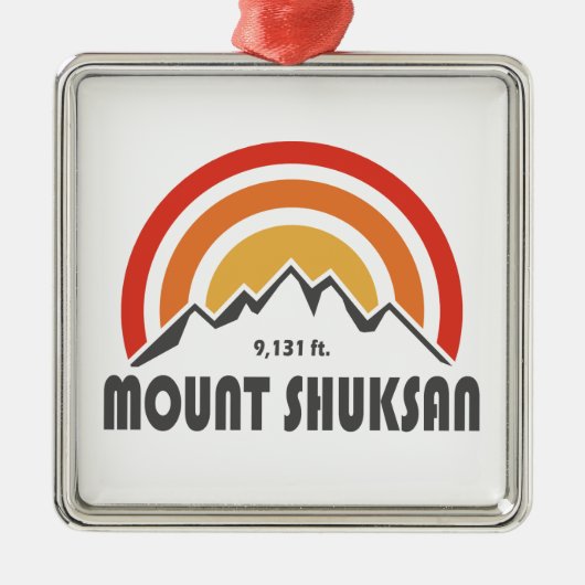 Mount Shuksan Ornament Aus Metall (Vorne)