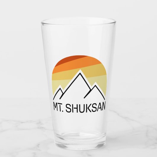 Mount Shuksan Washington Retro Glas (Vorderseite)