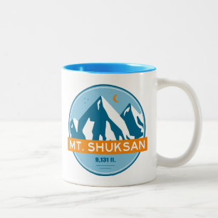 Mount Shuksan Washington Stars Moon Zweifarbige Tasse