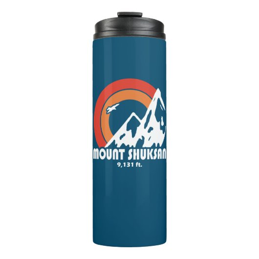 Mount Shuksan Washington Sun Eagle Thermosbecher (Vorderseite)
