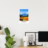 Mount Si Washington Travel Print Poster (Heimbüro)
