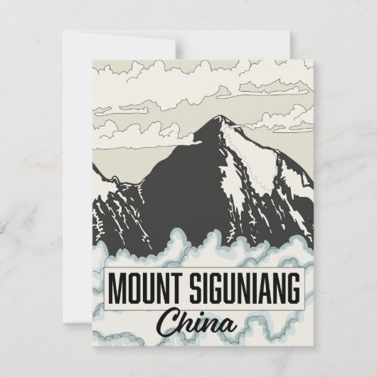 Mount Siguniang China (Vorderseite)