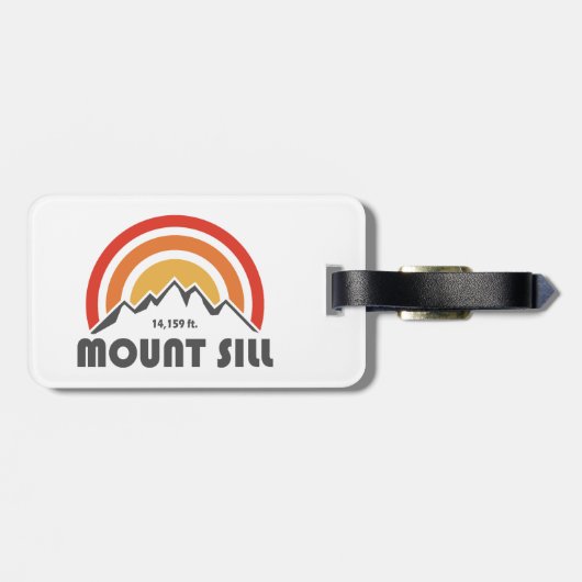 Mount Sill California Gepäckanhänger (Rückseite horizontal)