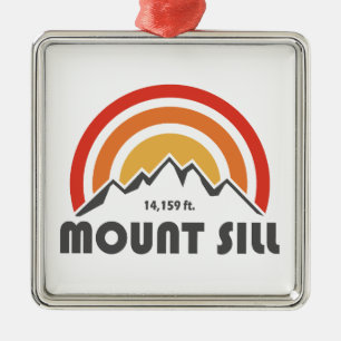 Mount Sill California Ornament Aus Metall