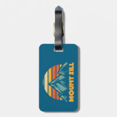 Mount Sill California Retro Türkis Gepäckanhänger (Rückseite vertikal)