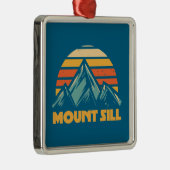 Mount Sill California Retro Türkis Ornament Aus Metall (Rechts)