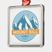 Mount Sill California Stars Moon Ornament Aus Metall (Links)