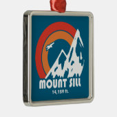 Mount Sill California Sun Eagle Ornament Aus Metall (Rechts)