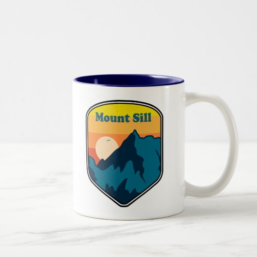 Mount Sill California Sunrise Zweifarbige Tasse (Rechts)