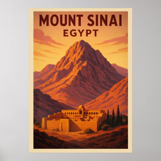 Mount Sinai Ägypten V02 Poster (Vorne)