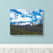 Mount Sisters Stretched Canvas Print Leinwanddruck (Insitu (Holzboden))
