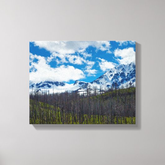 Mount Sisters Stretched Canvas Print Leinwanddruck (Vorderseite)