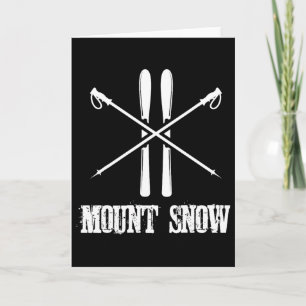 Mount Snow Skifahren Skifahrer Skistöcke Nordisch  Karte