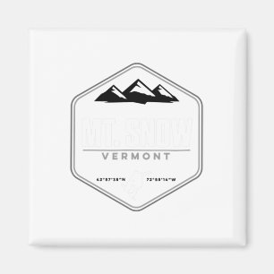 Mount Snow Vermont Graphic Snowboard T Shirt Magnet