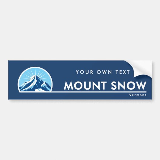 Mount Snow Vermont mountain ski resort Autoaufkleber (Vorne)