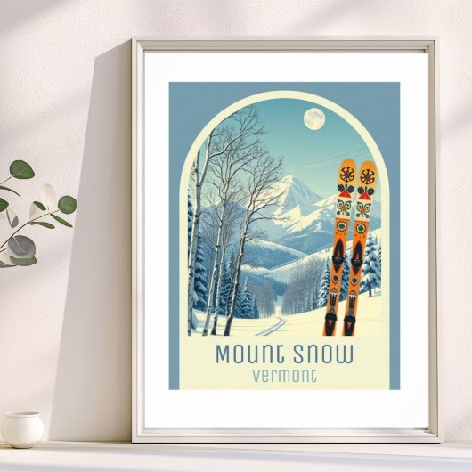 Mount Snow Vermont ski resort vacation Poster