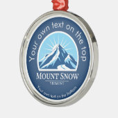 Mount Snow Vermont ski vacation medal Ornament Aus Metall (Links)