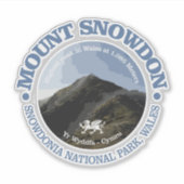 Mount Snowdon Aufkleber (Vorderseite)