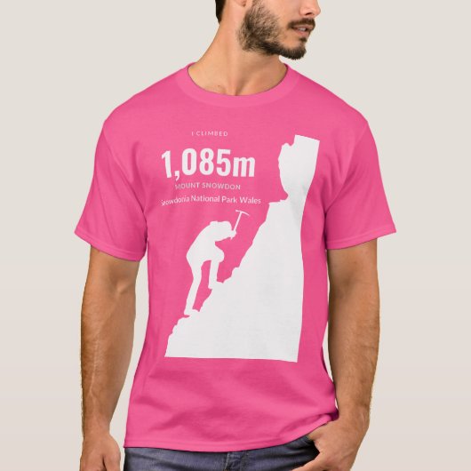 Mount Snowdon Bergsteigen T-Shirt (Vorderseite)