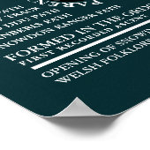 Mount Snowdon, Informationen zur Bergwanderung Poster (Ecke)